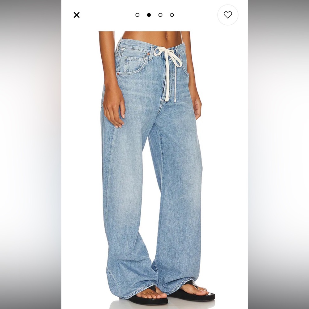 Citizens of Humanity Brynn Drawstring Trouser in Blue Lace